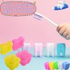 180 Pcs Plastic Tooth Holders Colorful Tooth Savers Multicolor Tooth Box Bulk for Kids Dentist Office Giveaways Theme Party Supplies Goodie Bag Fillers, 5 Colors