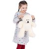 WOWMAX Cuddly Teddy Bear Stuffed Plush Animals Daney Teddy Bear Toy Doll for Birthday Valentine's Day Ivory 10 Inches