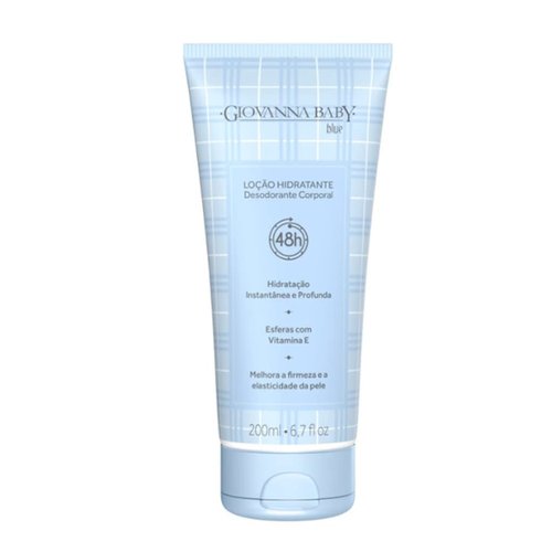 Giovanna Baby Linha Tradicional Locao Hidratante Corporal Blue 200 ml Classic Collection - Blue Moisturing Body Lotion 6.76 Fl Oz