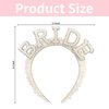 Casoty Pearl Bride Headband, Bachelorette Party Decorations, Bride to Be Headband, Bride Headband Wide Pearl Headband for Bachelorette Party, Bridal Headpiece Bridal Shower Gift