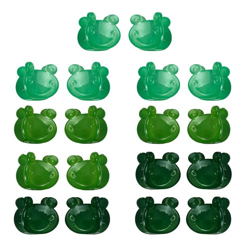 JIRIS 18 PCS 0.6 inches Frog Hair Clips, Girls Beautiful Mini Frog Hair Clips Hair Accessories for Girls and Women