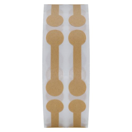 Hybsk 1000pcs Jewelry Price Tags Merchandise Barbell Price Stickers Jewelry Size Identify Labels(Kraft Paper)