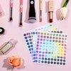 simarro 12 Sheets Number Stickers (Number 1-400), Self Adhesive Label Laser Stickers Waterproof Round Stickers for Organizing Nail Polish Bottle, Nail Sample Stick, Lipstick Organizing
