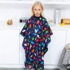 PASHOP Kids Haircut Cape, Dinosaur Waterproof Hair Cutting Cape Boys Barber Haircut Apron for Kids