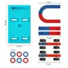 Mysterystone Science Magnets Experiment kit for Kids Physics kit for Students Stem Experiment Tools Including Horseshoe Magnets, Iron filings