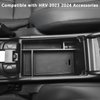EDBETOS HRV Center Console Organizer Compatible with 2023 2024 Honda HR-V EX/EX-L/LX/SE/Sport/Touring ABS Plastic Material Armrest Box Insert Tray Secondary Storage Pallet Accessories, Black