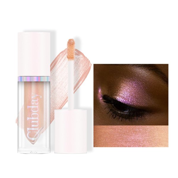 Kyannkara Liquid Glitter Eyeshadow, Metallic Glitter Shimmer Eye Looks Waterproof Long Lasting Quick-Drying Sparkling Eye Shadow Makeup Chameleon 02#
