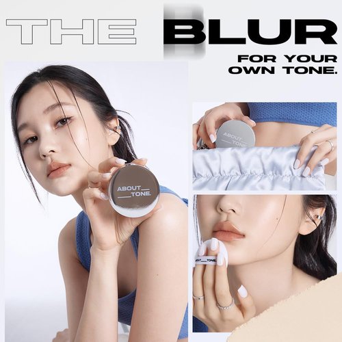 ABOUT TONE The Blur Finish Powder/Sheer Blurring Loose Powder, Lightweight Setting Powder with Long-Wear, Translucent Mineral Finishing Powder, Natural Skin Tone for Daily Makeup, Vegan, 10g/0.35oz.