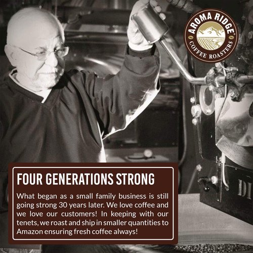 Colombian "Supremo" Decaf Coffee by Aroma Ridge, Swiss Water Processced, Whole Beans Coffee, Freshly Roasted, 16oz