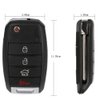 ANGLEWIDE Car Key Fob Keyless Entry Remote Replacement for 14-15 for Kia for Optima (FCC NYODD4TX1306-TFL) 4 Buttons 1pad