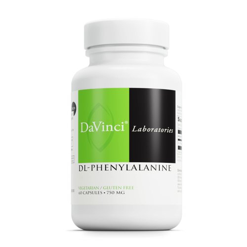 DAVINCI Labs DL-Phenylalanine - Amino Acid Dietary Supplement to Support Comfort, Balance and Discomfort* - with 750 mg DL-Phenylalanine per Serving - Gluten-Free - 60 Vegetarian Capsules