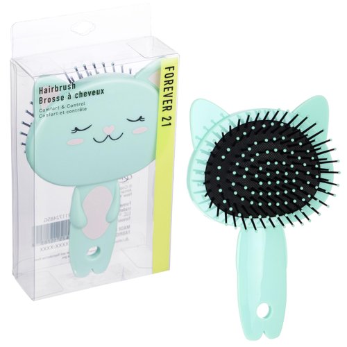 Forever 21 Hairbrush - 1pc Cute Animal Character Hairbrush, Comfort &amp; Control Cushion Hair Brush ...