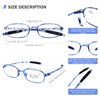 AQWANO Blue Light Blocking Computer Reading Glasses, TR90 Flexible Unbreakable Frame Lightweight UV Protection Readers for Women Men +2.0