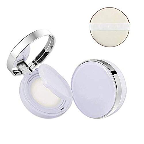 LASSUM 15g 0.5oz Empty Make-up Powder Container Air Cushion Puff Case BB Cream Box with Air Cushion Sponge Powder Puff and Mirror