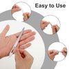 simarro 6 Pcs Metal Nail Files, Stainless Steel Fingernail Toenail Files, Double Sided Manicure Files for Polish Nail, Nail Cleaner Tool