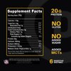 Devotion Nutrition Protein Powder Blend | Gluten Free, Keto Friendly, No Added Sugars | 1g MCT | 20g Whey & Micellar Protein | 12 Single Serving Packets (Buttery Blend)