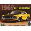 Revell 85-4313 ‘69 Boss 302 Mustang Car Kit 1:25 Scale 109-Piece Skill Level 4 Plastic Model Building Kit , Yellow