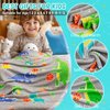 Dinosaur Toys for Ages 2-4 - Dinosaur Gifts for Kids 5-7, Dino Blanket Boys 8-13 Present Birthday Christmas, Flannel Throw Blanket Glow in The Dark, Valentine's Day Easter Teen Kid 3-5 Child Gift