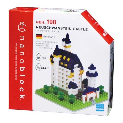 nanoblock - World Famous Buildings - Neuschwanstein Castle, Sight to See Series Building Kit