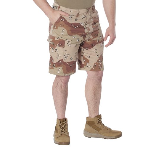 Rothco BDU Cargo Shorts Men’s Outdoor Shorts Hiking Shorts, 6-Color Desert Camo, S
