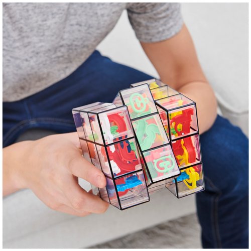 Rubik’s Perplexus Fusion 3x3 Gravity 3D Maze Game Brain Teaser Puzzle Ball | Anxiety Relief Items Cool Stuff | Sensory Toys for Adults & Kids Ages 8+