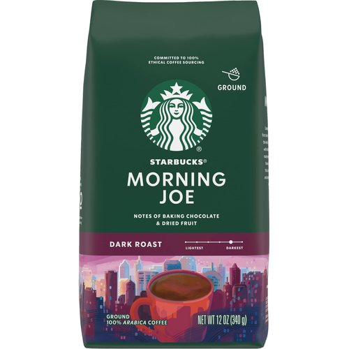 Starbucks Ground Coffee, Gold Coast, Morning Joe, Dark, 12 Ounce (Pack of 2)