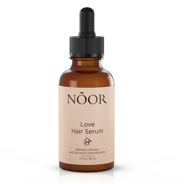NOOR HAIR Growth Serum From African Olives, for Women and Hair Loss Treatment for Frizzy and Damaged, For Thicker and Healthier- Natural Vitamins Argan Oil