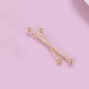 2PCS Gold Metal X Shaped Hair Pins Decorative Fancy Hair Clips Bridal Pearl Hair Barrettes Wedding Side Clips Hair Accessories for Women Lady