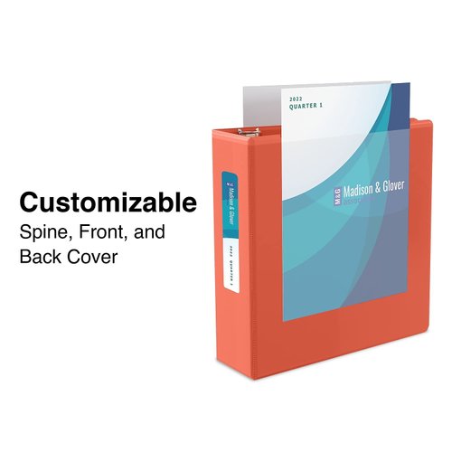 Staples 82617 Standard 1/2-Inch 3-Ring View Binder Orange (26430-Cc)