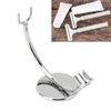 Straight Razor Stand, Stainless Steel Razor Stand, Curved Stainless Steel Stand Base and Polished Steel to Protect & Dry Razor, fits All Popular Brand Razors
