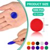 Coopay 1000 Pieces 1 Inch Bingo Chips Bulk, 10 Colors Bingo Markers for Math Practice, Plastic Learning Counters Disks Counting Discs, Poker Chips Game Tokens Kids Reward