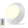 BIGMONAT Battery Operated Shower Light with Motion Sensor Wireless Ceiling Light RF Remote Controlled Through Walls|Brightness Dimmable and Timer Setting Indoor Lighting,Wireless Shower Light