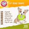 Arm & Hammer for Pets Scrubbies Puppy Chew Ring Dental Toy Infused with Baking Soda - Durable Teething Toy with Treat Dispensing Feature - Interactive Dental Chew Toy for Puppies