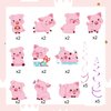 30pcs Cute Pig Party Hanging Swirl Decorations, Pink Piggy Pig Theme Ceiling Streamers Farm Animal Party Supplies Cartoon Pig Party Decor for Kids Birthday Party Baby Shower Room Decoration