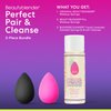 Beautyblender® | Original Pink + Pro Black Beauty Blender Duo + Full-Sized Blendercleanser® Liquid Lavender Makeup Sponge & Brush Cleanser, 3-Piece Bundle, Made in USA, Vegan, Cruelty-Free, 3 oz