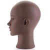 Hedume Afro American Mannequin Head with Clamp, Bald Manikin head, Mannequin Head for Wigs, Hat, Glasses Display
