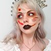 30 Sheets Halloween Temporary Tattoos, Zombie Makeup, Scar Wound Blood Bleeding Tattoo Stickers for Women Men Halloween Party Cosplay (HY-2)