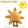 NatureMan Sun Shaped Plush Toys Amuseable Sun Moon Stuffed Animal Plushie Doll Toys Room Decoration Gift for Kids Children (Sun)