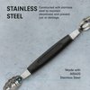 Messermeister Double-Ended Scalloped & Oval Melon Baller - Creates 2 Different Shapes - AISI420 Stainless Steel & Soft-Grip Handle