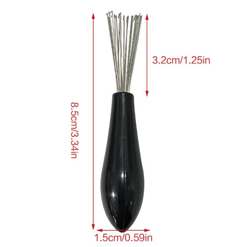 Black Comb Hair Brush Cleaner Handle Cleaning Brush Remover Embedded Beauty Tools, Cleaning Products Cleaning Supplies Hairbrush Cleaning Tool, Hairbrush Maintenance Accessory Professional Hairbrush