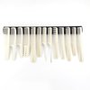 White/Black salon professional barber carbon comb heat-resistant anti-static hair comb set of 8 hairdressers preferred (13PC-White)