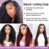 Deep Wave Lace Front Wigs Human Hair 180% Density 4X4 Transparent Lace Closure Wigs for Black Women Wet and Wavy Lace Frontal Wigs Glueless Wigs Pre Plucked with Baby Hair Natural Color (18 Inch)