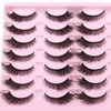 False Lashes Natural Look Fluffy Faux Mink Eyelashes Wispy Fox Eye Lashes That Look Like Extensions 3D Mink Lashes Natural Strip Lashes Pack by Kiromiro 14 Pairs