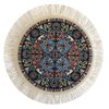 Set of 4 Round Dollhouse Rugs - Miniature Carpets for Dolls 5"