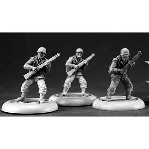 American Infantrymen Reich of The Dead Miniature Figures by Reaper Miniatures