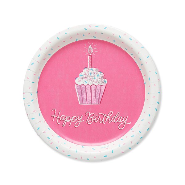 American Greetings Unicorn Party Supplies, Paper Dessert Plates (40-Count)