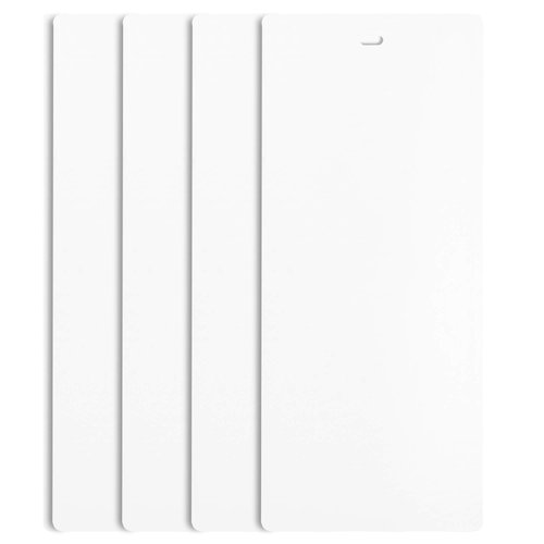 DALIX 82.5" White Vertical Blinds Replacement Slats Sliding Door Window (4 Pack)