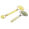 Jade Roller Massager Face and Neck Skin Scraping Tool Set of 2pcs