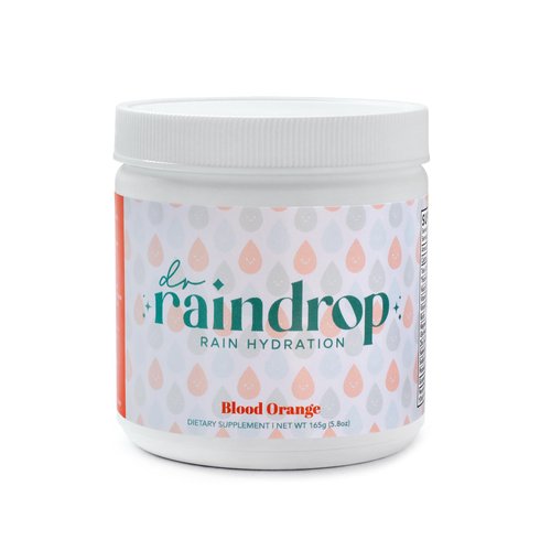 Dr Raindrop Electrolytes Powder, Blood Orange Flavor- No Added Sugar Hydration Drink Mix- GMO Fre...