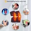 Heated Knee Pad with Massager - Heated Knee Brace Wrap, Knee Heating Pad for Arthritis, Knee Pain, Osteoarthritis, Meniscus Tear, Heating Pad for Knee for Men or Women(Singel)